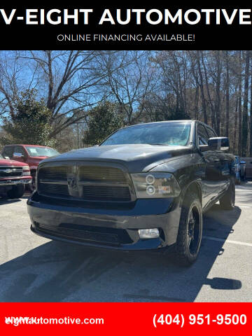2012 RAM 1500 for sale at V-EIGHT AUTOMOTIVE in Lithia Springs GA