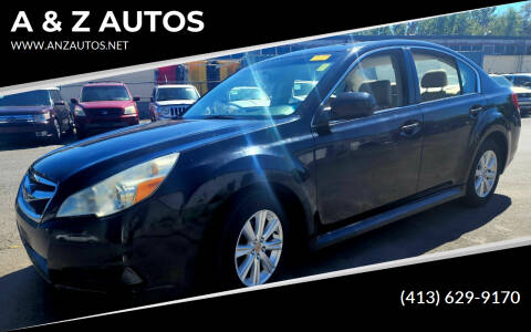 2010 Subaru Legacy for sale at A & Z AUTOS in Westfield MA