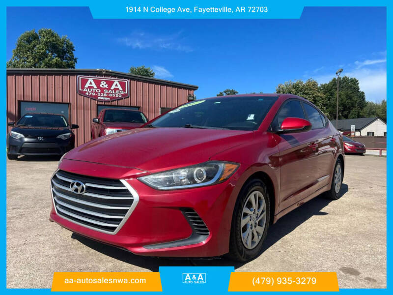2017 Hyundai Elantra for sale at A & A Auto Sales in Fayetteville AR