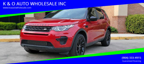 2016 Land Rover Discovery Sport for sale at K & O AUTO WHOLESALE INC in Jacksonville FL