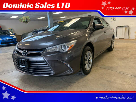 2016 Toyota Camry for sale at Dominic Sales LTD in Syracuse NY
