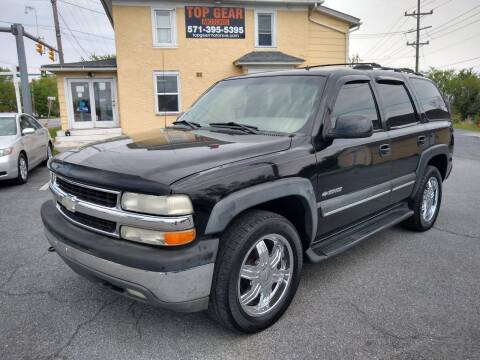 2002 Chevrolet Tahoe for sale at Top Gear Motors in Winchester VA