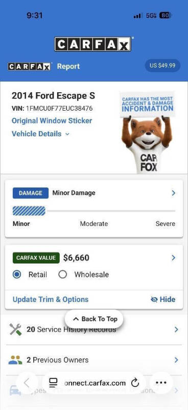 2014 Ford Escape S
