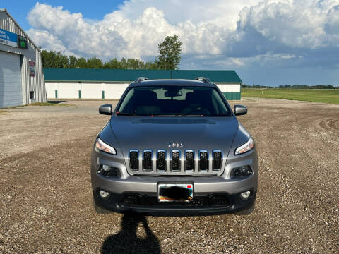 2015 Jeep Cherokee for sale at J & S Auto Sales in Thompson ND