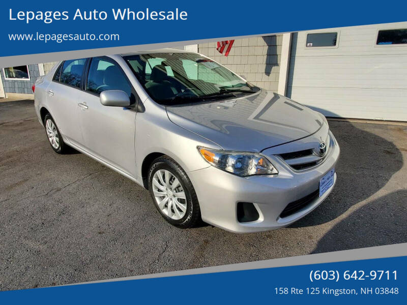 2012 Toyota Corolla for sale at Lepages Auto Wholesale in Kingston NH