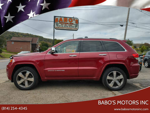 2015 Jeep Grand Cherokee for sale at BABO'S MOTORS INC in Johnstown PA