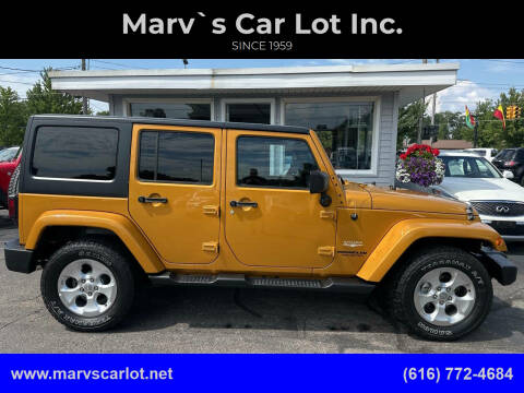 2014 Jeep Wrangler Unlimited for sale at Marv`s Car Lot Inc. in Zeeland MI