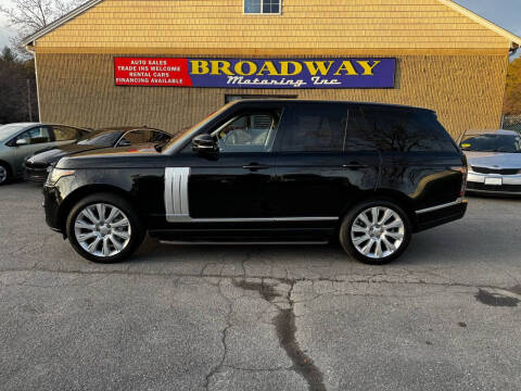 2015 Land Rover Range Rover for sale at Broadway Motoring Inc. in Ayer MA