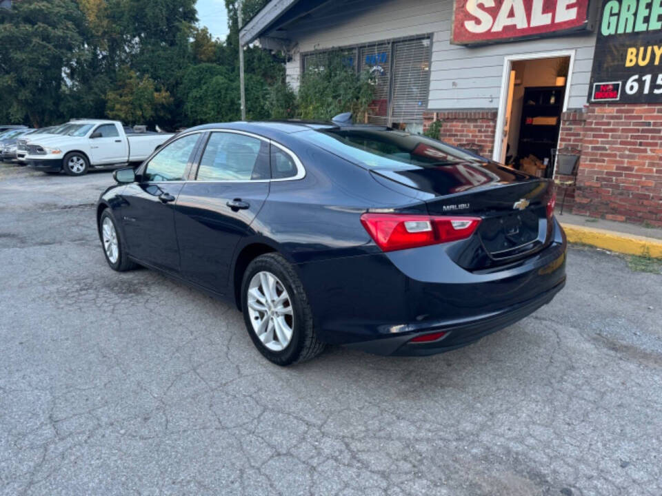 2016 Chevrolet Malibu for sale at Green Ride LLC in NASHVILLE, TN