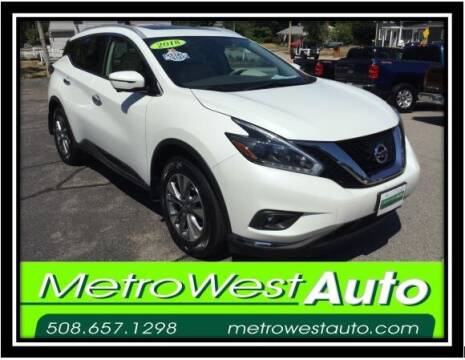 2018 Nissan Murano for sale at Metro West Auto in Bellingham MA