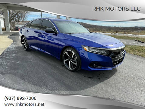 2021 Honda Accord for sale at RHK Motors LLC in West Union OH