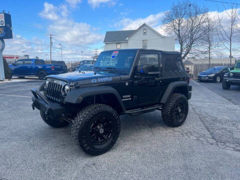 2012 Jeep Wrangler for sale at South Hanover Auto Sales in Hanover PA