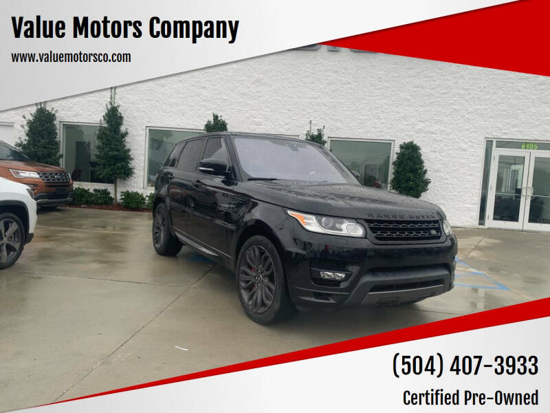 2017 Land Rover Range Rover Sport for sale at Value Motors Company in Marrero LA