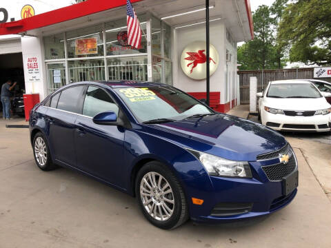 2012 Chevrolet Cruze for sale at Richmond Car Co in Richmond TX