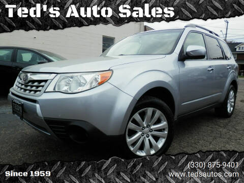 2012 Subaru Forester for sale at Ted's Auto Sales in Louisville OH