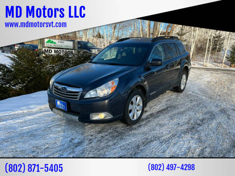 2011 Subaru Outback for sale at MD Motors LLC in Williston VT