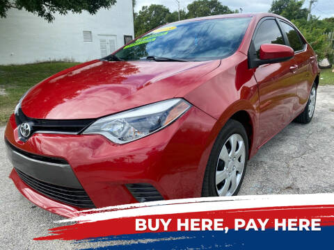 2015 Toyota Corolla for sale at Nationwide Auto Finance in Miami FL