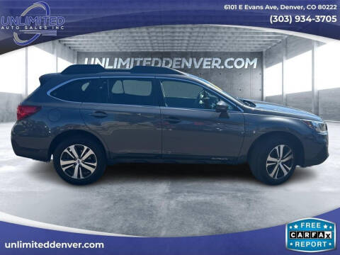 2019 Subaru Outback for sale at Unlimited Auto Sales in Denver CO