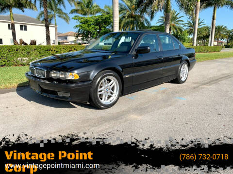 2001 BMW 7 Series for sale at Vintage Point Corp in Miami FL