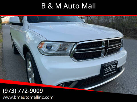 2015 Dodge Durango for sale at B & M Auto Mall in Clifton NJ
