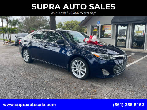 2013 Toyota Avalon for sale at SUPRA AUTO SALES in Riviera Beach FL