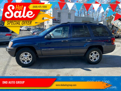 2001 Jeep Grand Cherokee for sale at DND AUTO GROUP in Belvidere NJ