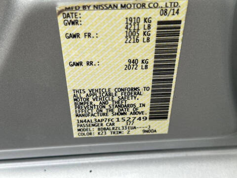 2015 Nissan Altima 2.5 SL