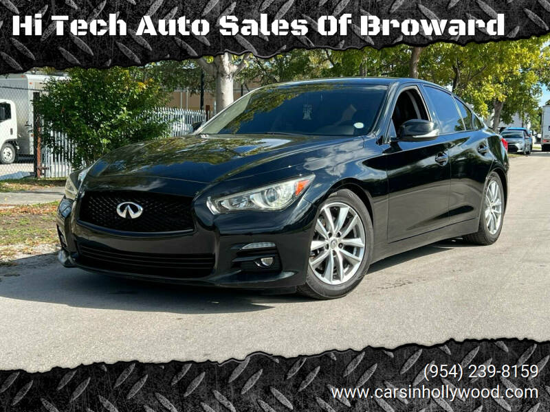 2014 Infiniti Q50 for sale at Hi Tech Auto Sales Of Broward in Hollywood FL