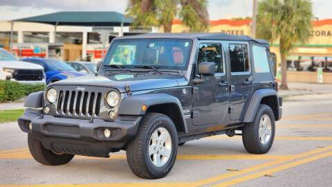 2017 Jeep Wrangler Unlimited for sale at Maxicars Auto Sales in West Park FL