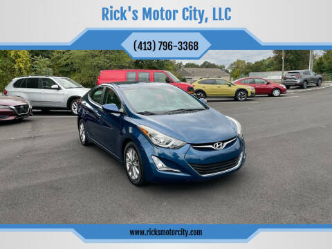 2016 Hyundai Elantra for sale at Rick's Motor City, LLC in Springfield MA