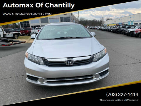 2012 Honda Civic for sale at Automax of Chantilly in Chantilly VA