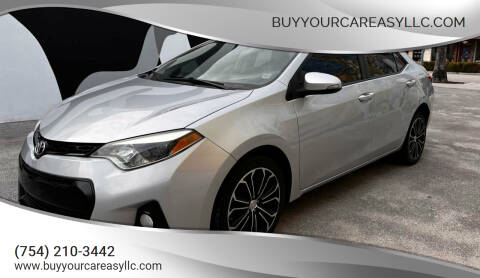 2015 Toyota Corolla for sale at BuyYourCarEasyllc.com in Hollywood FL