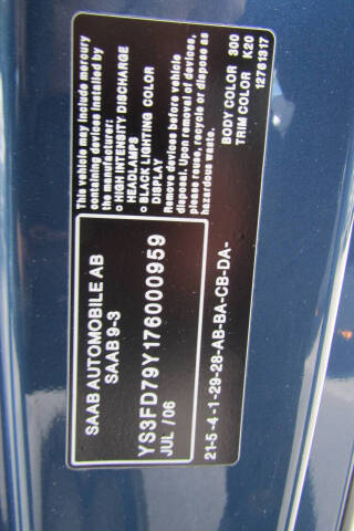 2007 Saab 9-3 2.0T