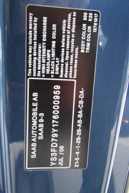 2007 Saab 9-3 2.0T
