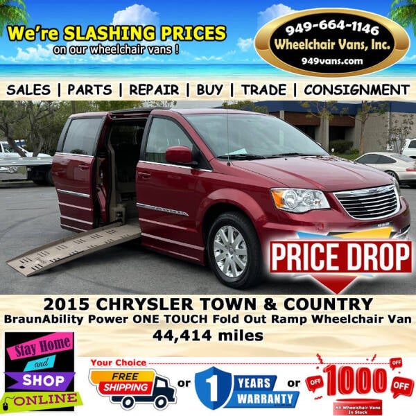 2015 Chrysler Town and Country for sale at Wheelchair Vans Inc in Laguna Hills CA