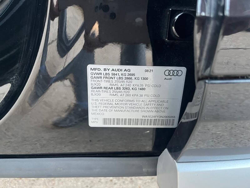 2022 Audi Q5 e quattro S line Prem Pl 55 TFSI