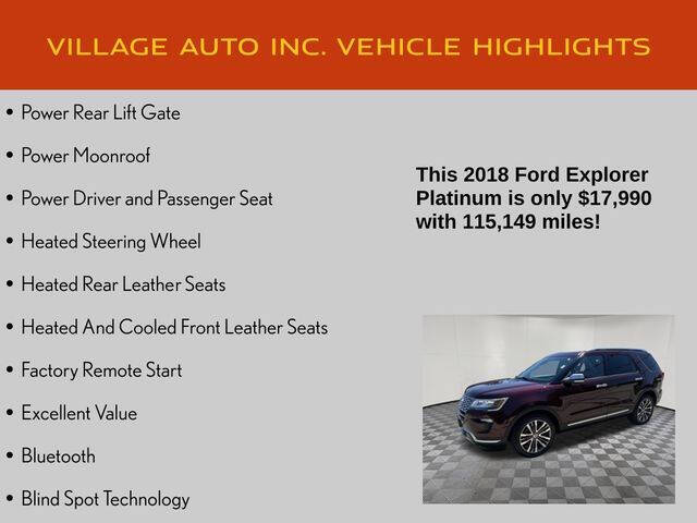 2018 Ford Explorer Platinum