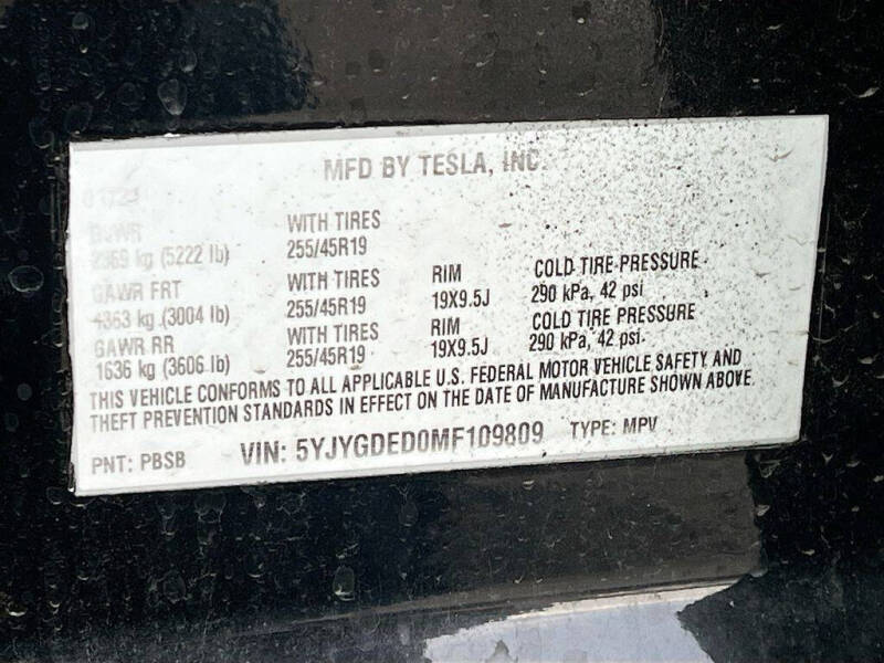 2021 Tesla Model Y Standard Range
