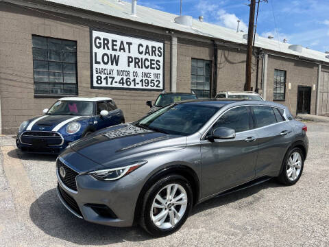 2019 Infiniti QX30 for sale at BARCLAY MOTOR COMPANY in Arlington TX
