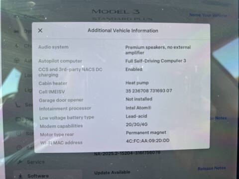 2021 Tesla Model 3 Standard Range Plus