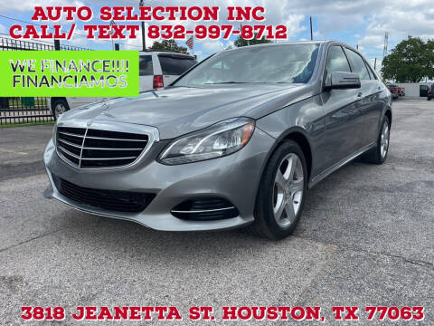 2014 Mercedes-Benz E-Class for sale at Auto Selection Inc. in Houston TX