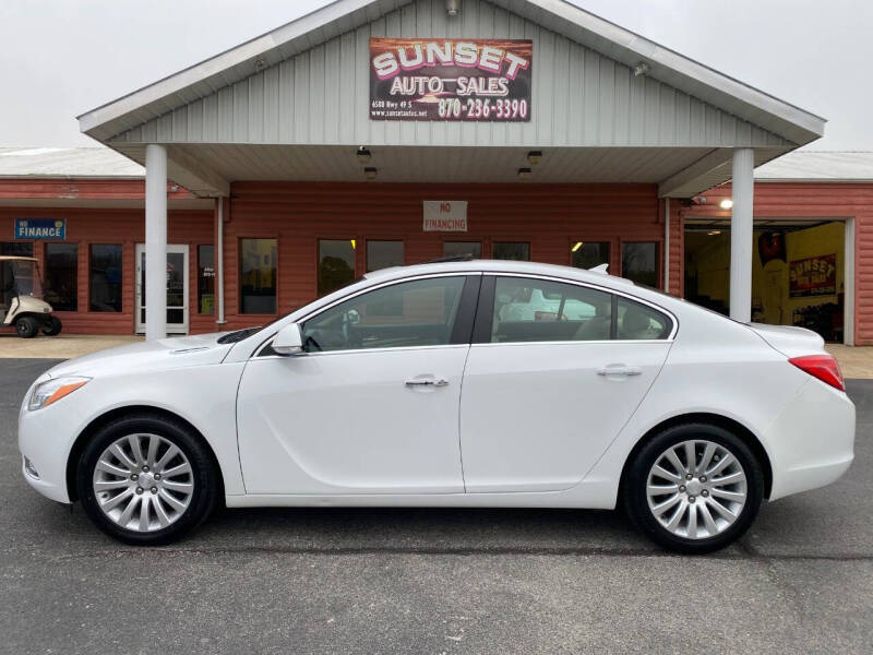 2012 Buick Regal for sale at Sunset Auto Sales in Paragould AR
