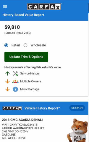 2013 GMC Acadia Denali