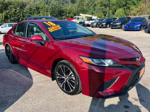 2018 Toyota Camry for sale at REVOLUTION MOTORS LLC in Waukegan IL