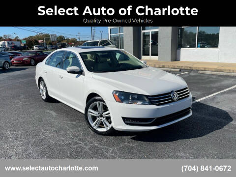 2014 Volkswagen Passat for sale at Select Auto of Charlotte in Matthews NC