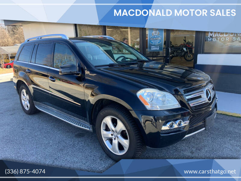 2011 Mercedes-Benz GL-Class for sale at MacDonald Motor Sales in High Point NC