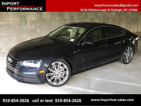 Audi A7 For Sale In Raleigh Nc Import Performance Sales