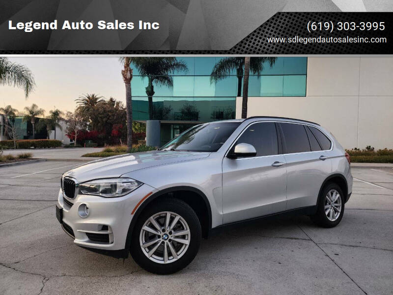 2015 BMW X5 for sale at Legend Auto Sales Inc in Lemon Grove CA