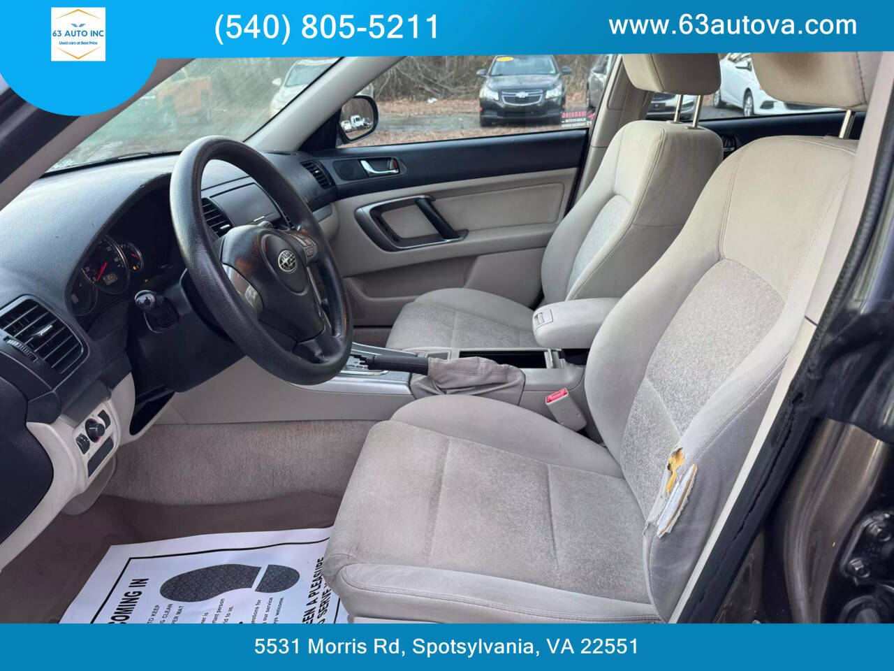 2008 Subaru Outback for sale at 63 Auto Inc in Spotsylvania, VA