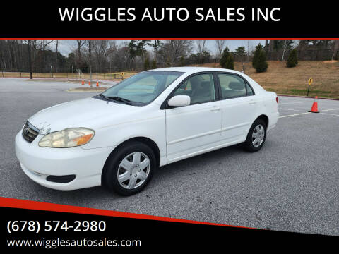 2006 Toyota Corolla for sale at WIGGLES AUTO SALES INC in Mableton GA